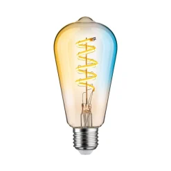 LED-rustik pære ZigBee E27 7,5W CCT guld^Paulmann Discount
