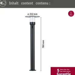 LED-stibelysning Sienna, aluminium, sensor^Paulmann New