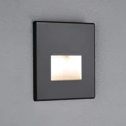 Paulmann LED-vægindbygningslampe EDGE, sort