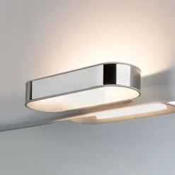 Paulmann Væg- Og Spejllamper>LED-væglampe Agena, krom 31 cm IP44 dæmpbar