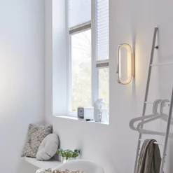 Paulmann Væg- Og Spejllamper>LED-væglampe Agena, krom 31 cm IP44 dæmpbar