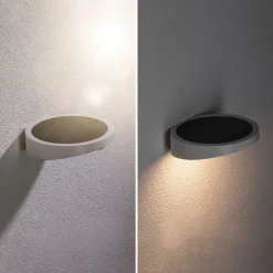 Paulmann Solcelle Lampe Med Sensor|Væglampe Med Sensor>LED-væglampe med solcelle Ryse, hvid