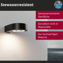 Paulmann LED-væglampe Silma antracit 1 lyskilde IP44