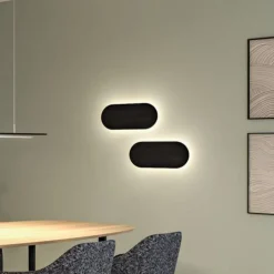 Paulmann LED-væglampe Tulga, 45 x 20 cm, antracit, filt