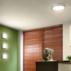 Paulmann Lunar LED-panel, kantet, krom, 30x30cm