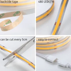 Paulmann MaxLED 500 COB Basis IP20 varmhvid, 1,5m