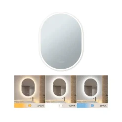 Paulmann Mirra vægspegel 80x60cm CCT dæmpbar hvid