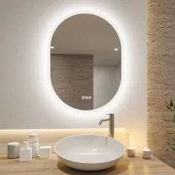 Paulmann Mirra vægspegel 80x60cm CCT dæmpbar hvid