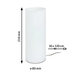 Paulmann Noora bordlampe af opalglas