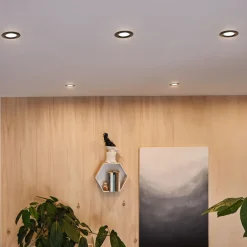 Paulmann Nova Coin 3 stk, rund, 3Stepdim, sort