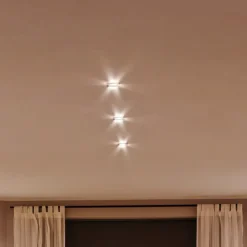 Paulmann Nova Coin sæt med 3, rund, drejelig, sort