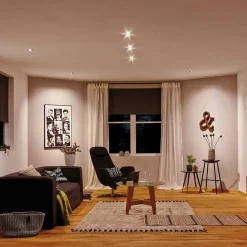 Paulmann Nova Coin 3x rund dæmpbar/svingbar sort