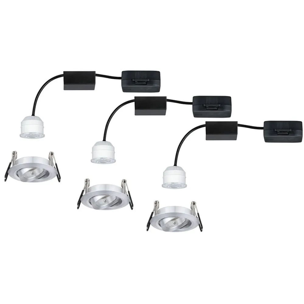 Nova mini spot sæt med 3 vipbar alu^Paulmann Clearance