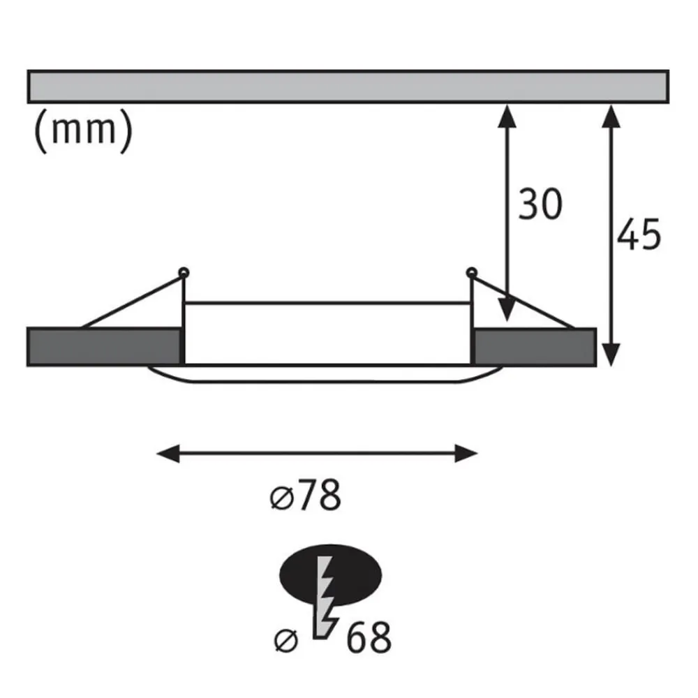 Nova Plus Coin dim, rund, stift, jern^Paulmann Clearance