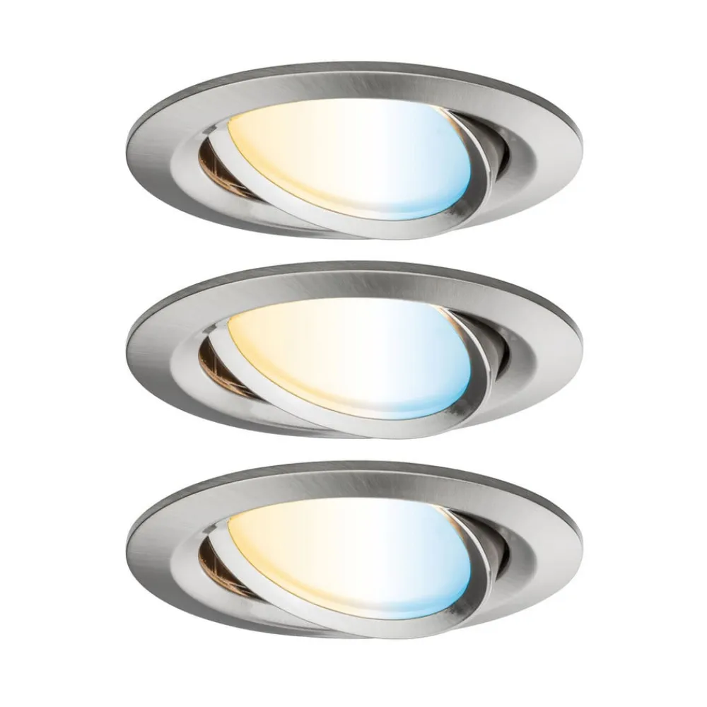 Paulmann Loftlamper|Indbygningsspots>Nova Plus spot, sæt med 3 CCT