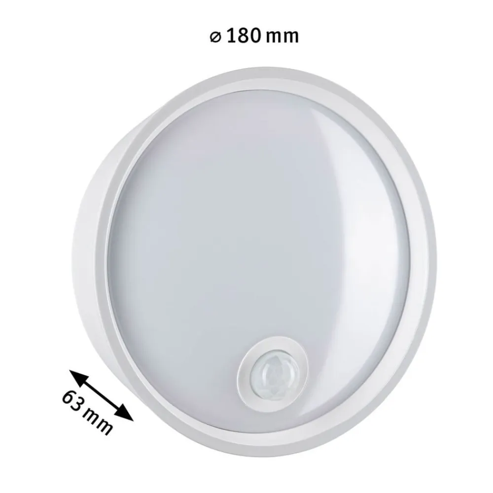 Paulmann Væglampe Med Sensor>Platomo udendørs LED-væglampe sensor hvid