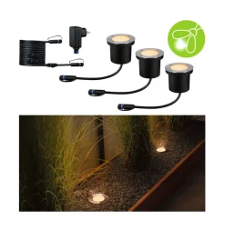 Paulmann Nedgravet Udebelysning>Plug & Shine LED indbygningslampe 4,5W sæt med 3 stk