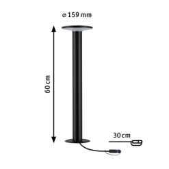 Plug & Shine Plate LED-gadelampe 2.200K^Paulmann Online