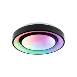 Rainbow Ø37cm sort fjernbetjent stjernedekoration RGBW^Paulmann Hot