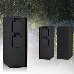 Paulmann Stikkontaktsøjler>Rio stikkontakt 2-delt antracit