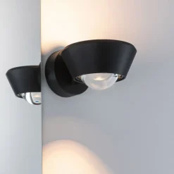 Paulmann Sabik LED-væglampe, up/down, sort