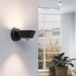 Paulmann Sabik LED-væglampe, up/down, sort