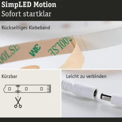 SimpLED Motion LED-stripsæt, 5 m fjernbetjening RGB^Paulmann Outlet
