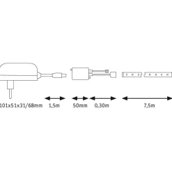 Paulmann Dekorationsbelysning|Led Strips><noscript><img width=