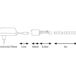 Paulmann SimpLED stripe-sæt, 20 W, RGB, 5 m