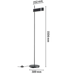 Smart LED-gulvlampe Jagun, antracit, 151 cm filt^Paulmann Sale
