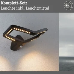 Paulmann Smart væglampe Alara, RGBW antracit IP44