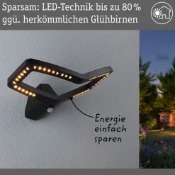 Smart væglampe Alara, CCT, antracit IP44^Paulmann Outlet