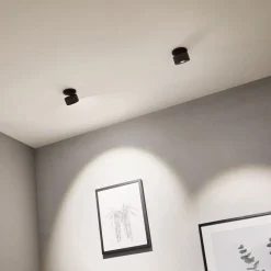 Spircle LED indbygningslampe, mat sort^Paulmann Hot