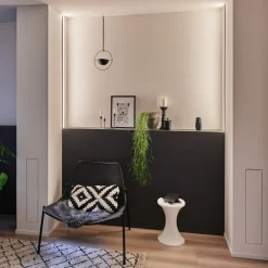 Square Profil, sort, hvid diffusor, 2 m^Paulmann Sale