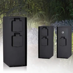 Paulmann stikdåse søjle Rio 3-bande skumringssensor