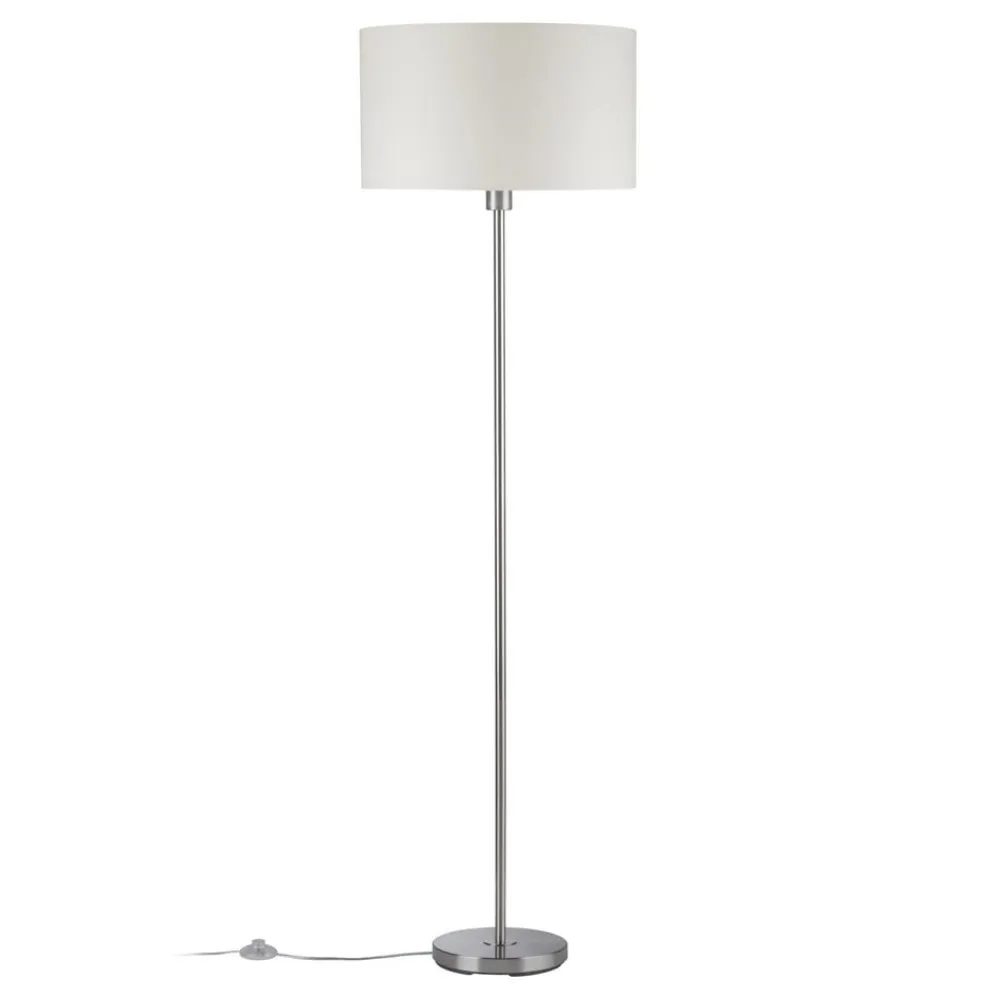 Tessa gulvlampe, creme, børstet jern^Paulmann Sale