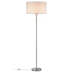 Tessa gulvlampe, creme, børstet jern^Paulmann Sale