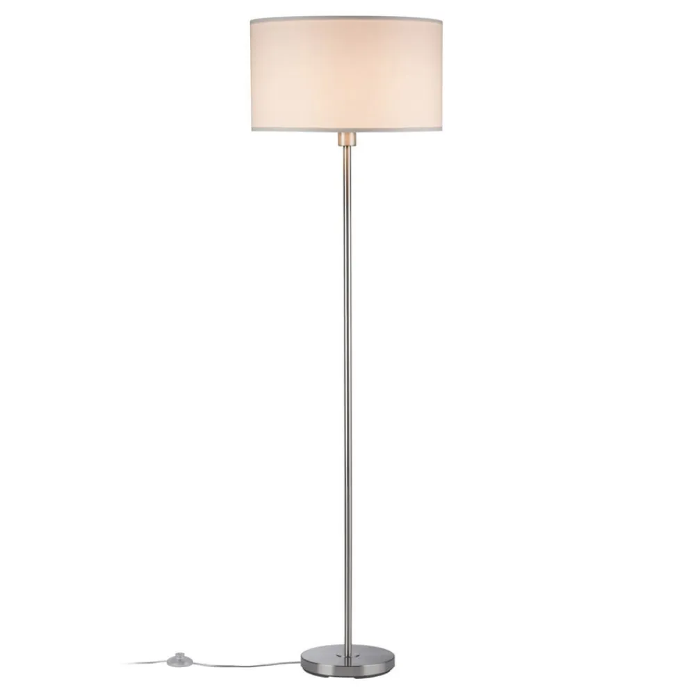 Tessa gulvlampe, creme, børstet jern^Paulmann Sale