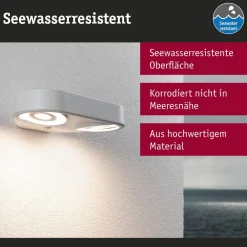 udendørs LED-væglampe Silma hvid 2 lyskilder IP44^Paulmann Clearance