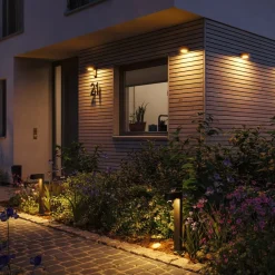 Paulmann udendørs LED-væglampe Capea, antracit, aluminium, IP44