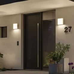 udendørs LED-væglampe Azalena, sensor, hvid^Paulmann Online