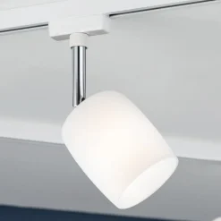 URail Blossom spot, hvidt, satineret glas^Paulmann New