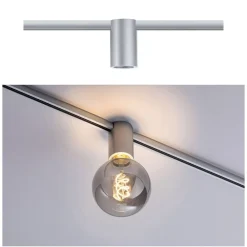 URail Ceiling Socket E27, mat krom^Paulmann Online