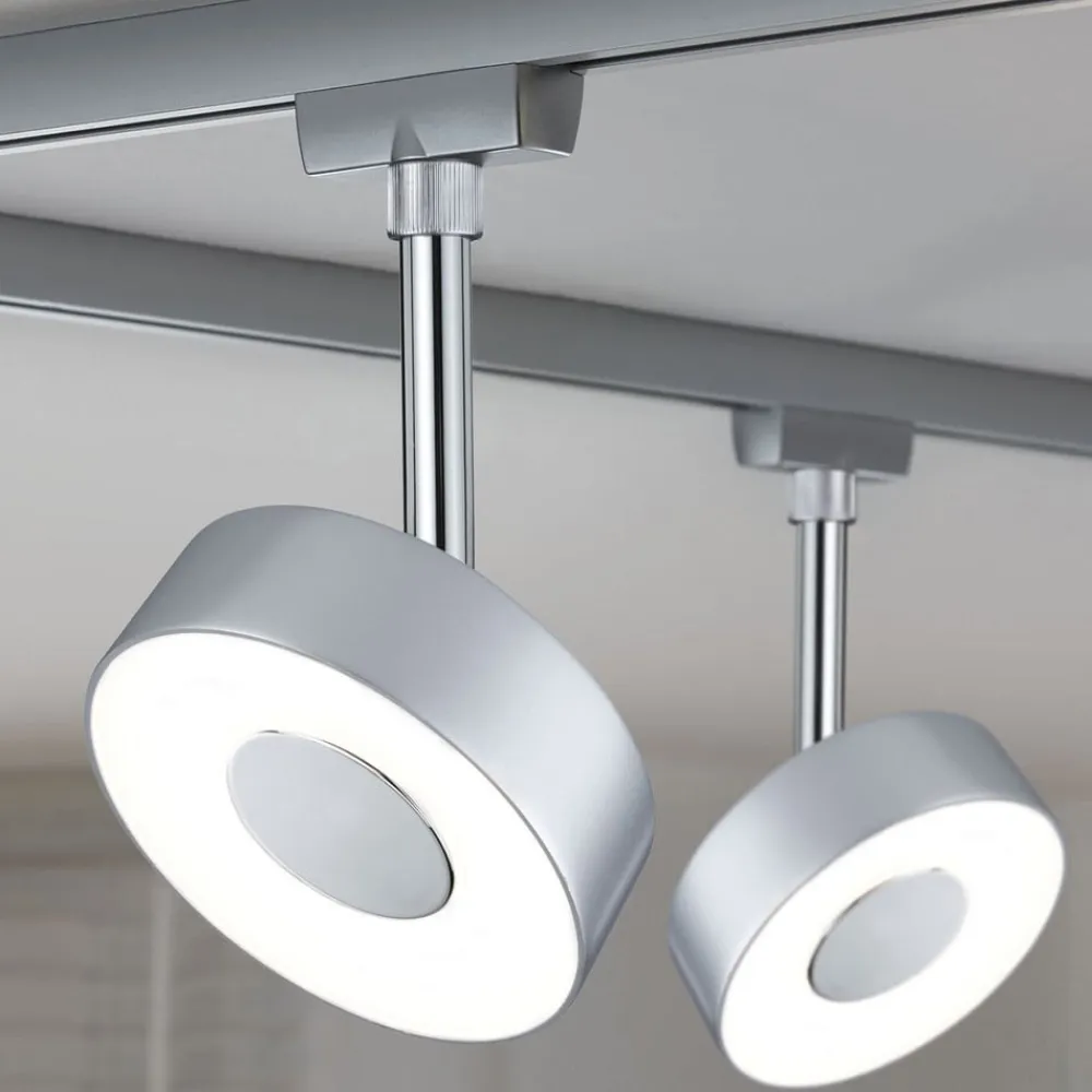 Paulmann Arbejdsrum/Kontor|Skinnesystem>URail Circle LED-spot rund 4.000 K krom