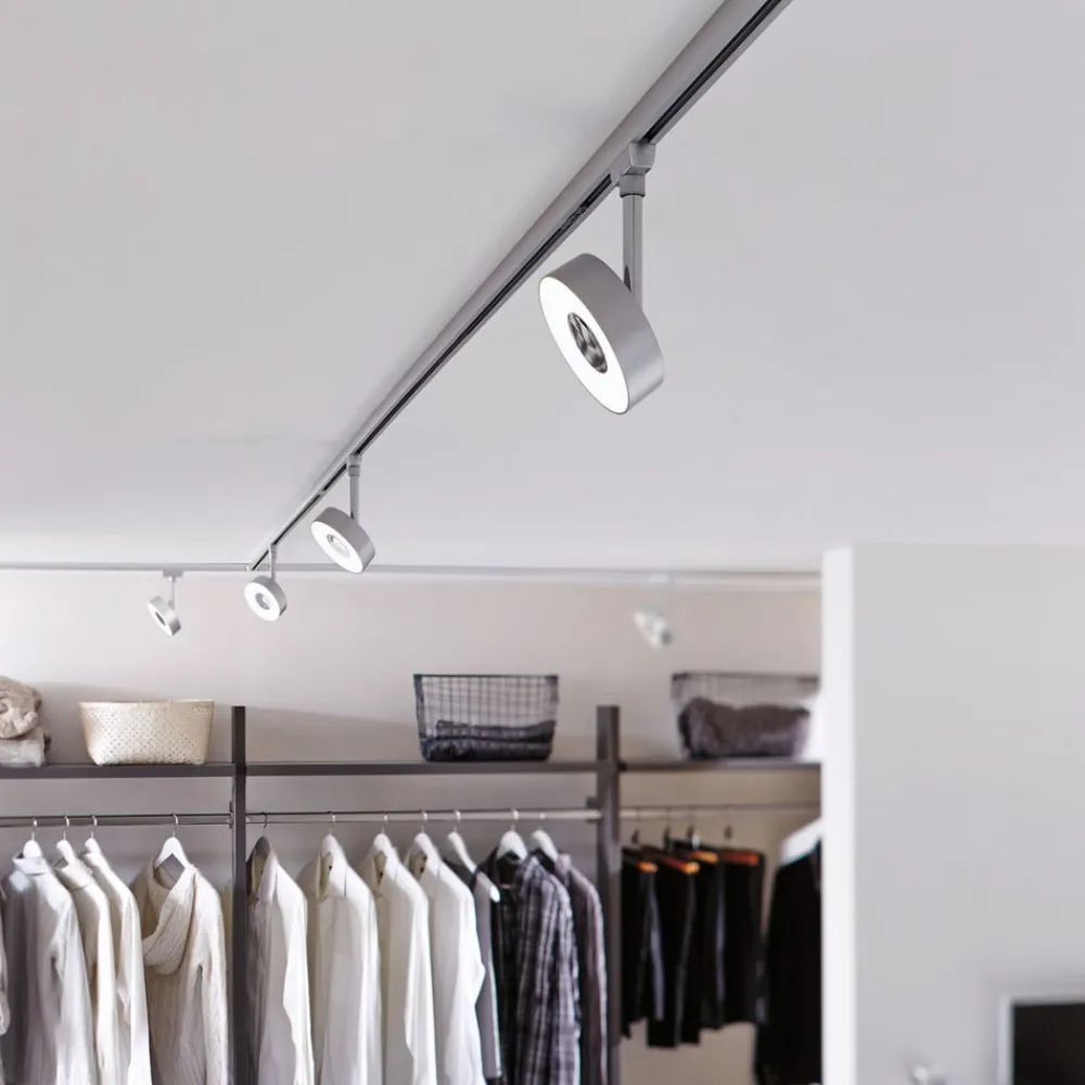 Paulmann Arbejdsrum/Kontor|Skinnesystem>URail Circle LED-spot rund 4.000 K krom