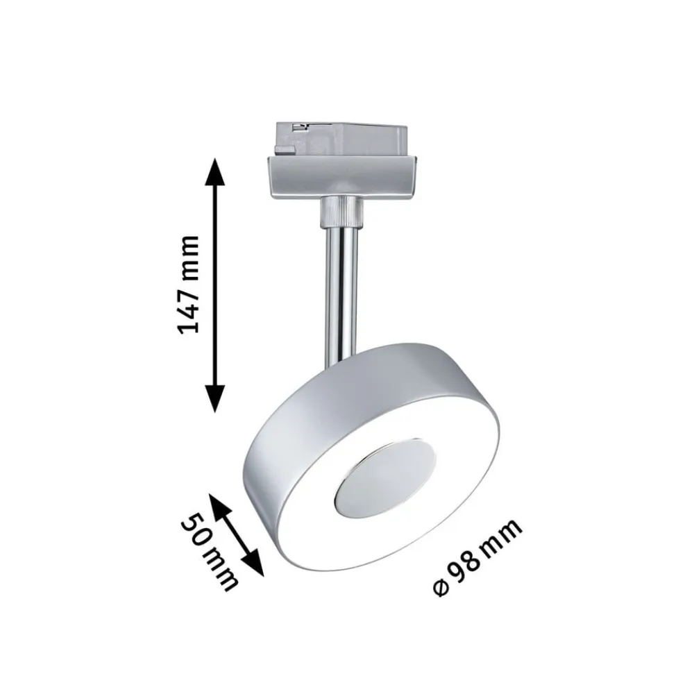 Paulmann Arbejdsrum/Kontor|Skinnesystem>URail Circle LED-spot rund 4.000 K krom