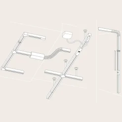 URail endekappe 2er sæt krom mat^Paulmann