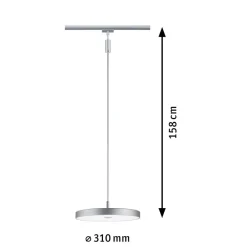 Paulmann URail Hildor LED-pendel krom 4000 K