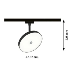 URail Hildor LED-spot sort 4.000K^Paulmann