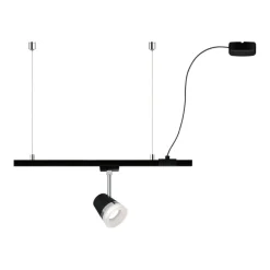 Paulmann Skinnesystem>URail kabelindføring, sort mat, 2 m